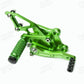 Rearset Rear Set Footpegs Fit Kawasaki Ninja 300 2013 Adjustable Foot Pegs Green - TDRMOTO