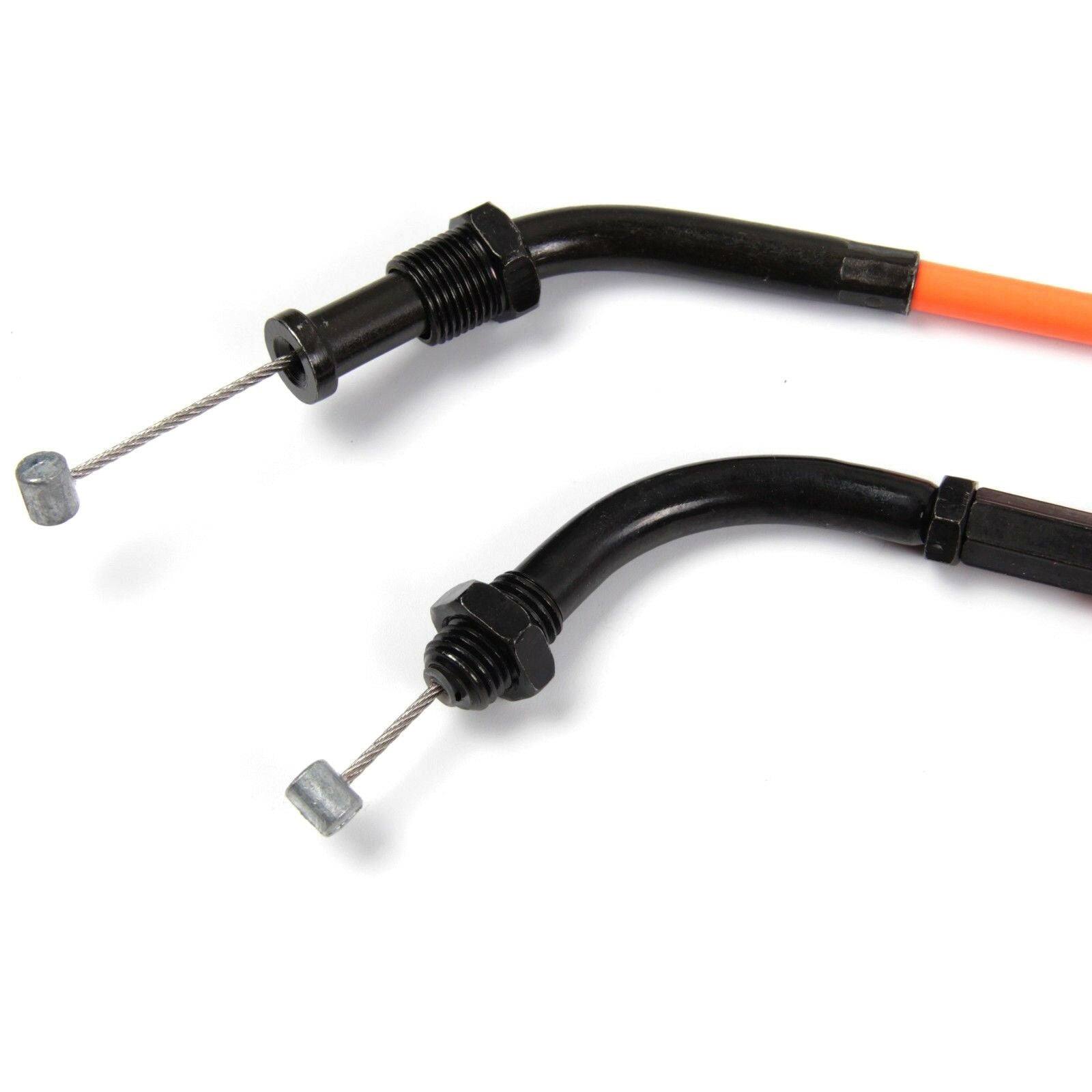 Pair of New! THROTTLE CABLE Line for Yamaha YZF R1 2007 2008 Black/Yellow/Orange - TDRMOTO