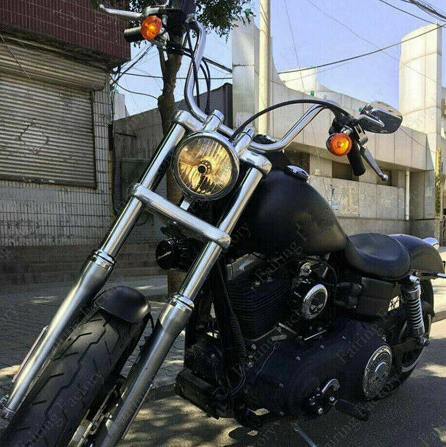25mm 1" Motorcycle High Rider Steel Handlebar Bars Universal Fit For Harley Honda Suzuki - TDRMOTO