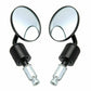 Black CNC 7/8" Handle Bar End Rear-view Mirror Universal Fit - TDRMOTO