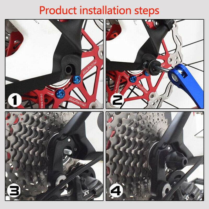 Front 112mm & Rear 148.5mm  Wheel Quick Release Skewers Axle For Mountain Bike Bicycle - TDRMOTO