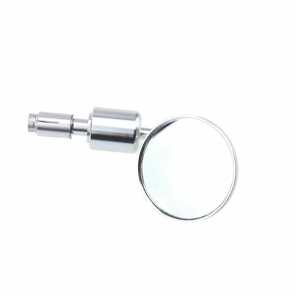 Silver CNC 7/8" Handle Bar End Rear-view Mirror Universal Fit - TDRMOTO
