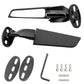 2Pcs Unviersal Motorcycle Rearview Mirrors Adjustable Wind Swivel Wing Mirror - TDRMOTO