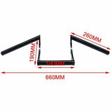 1"/25mm Motorcycle Handlebar Z Bar Drag Bar For Honda, Suzuki, Kawasaki, Harley Davidson - TDRMOTO