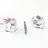 HandleBar Fat Bar Risers Mount Clamp Adaptor 22MM to 28MM Motorcycle ATV Quad - TDRMOTO
