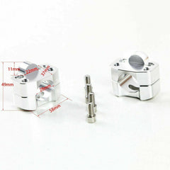HandleBar Fat Bar Risers Mount Clamp Adaptor 22MM to 28MM Motorcycle ATV Quad - TDRMOTO