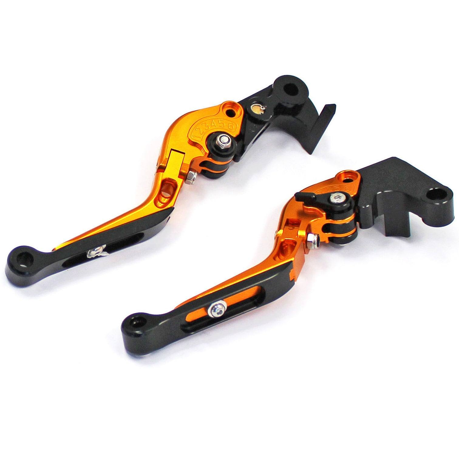 1 x Folding CNC Brake & Clutch Levers For Yamaha YZF R6 2005-2012 R1 2004-2008 - TDRMOTO