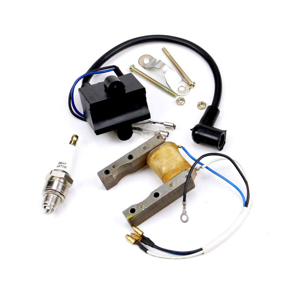 49cc-80cc Ignition Coil CDI+Spark Plug for Motorized Bicycle Push Bike Engine - TDRMOTO