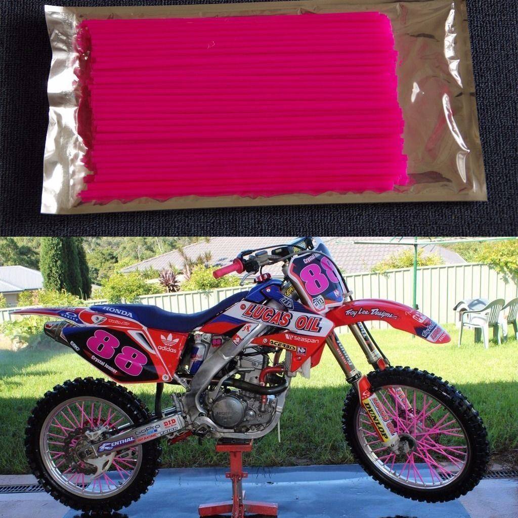 72Pcs Spoke Wrap Kit 4 BMX Mountain Bike Bicycle MTB Wraps Skins Covers AU - TDRMOTO