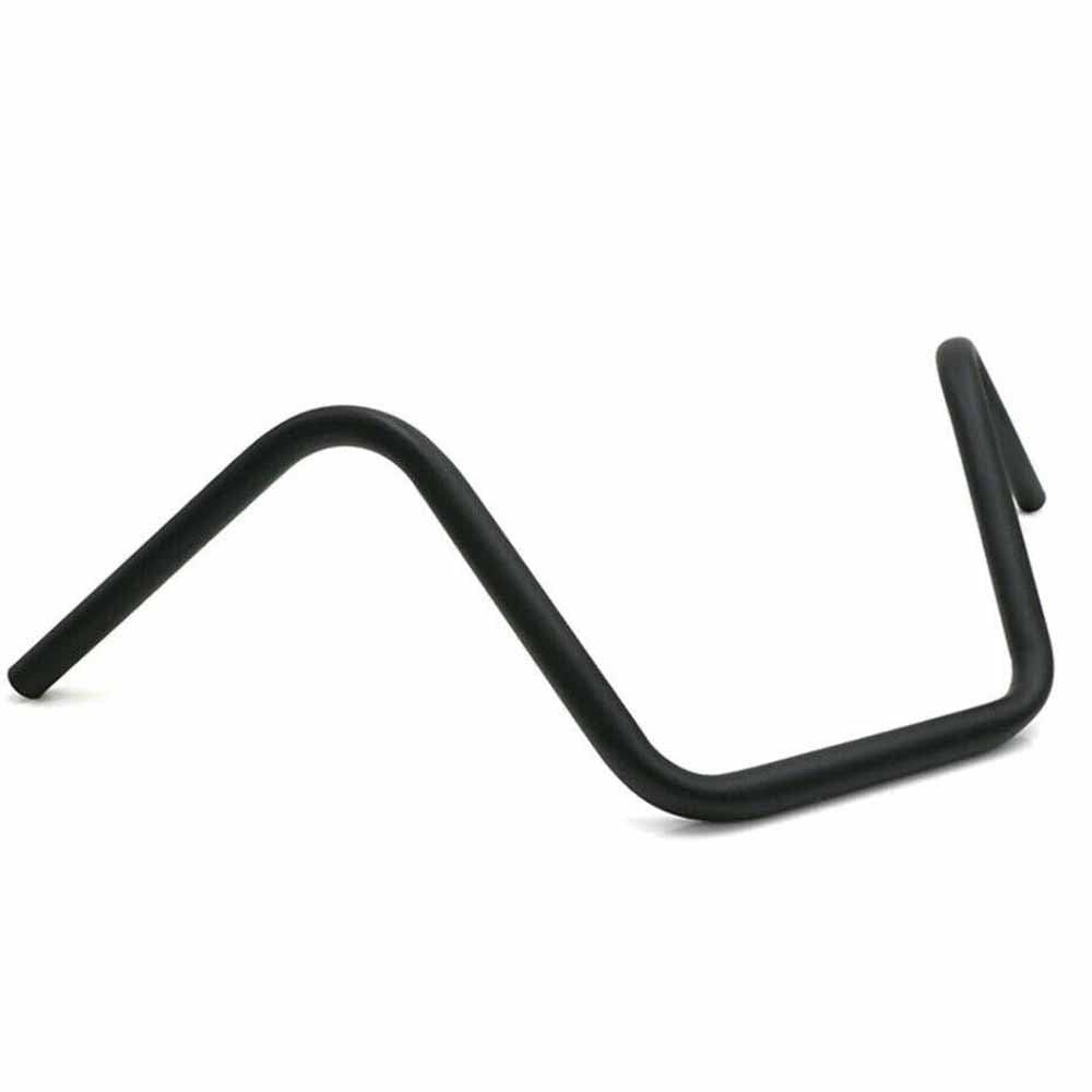 Black 25mm 1" Motorcycle Handlebars Ape Hanger Z Bar High Rise For Harley Suzuki - TDRMOTO
