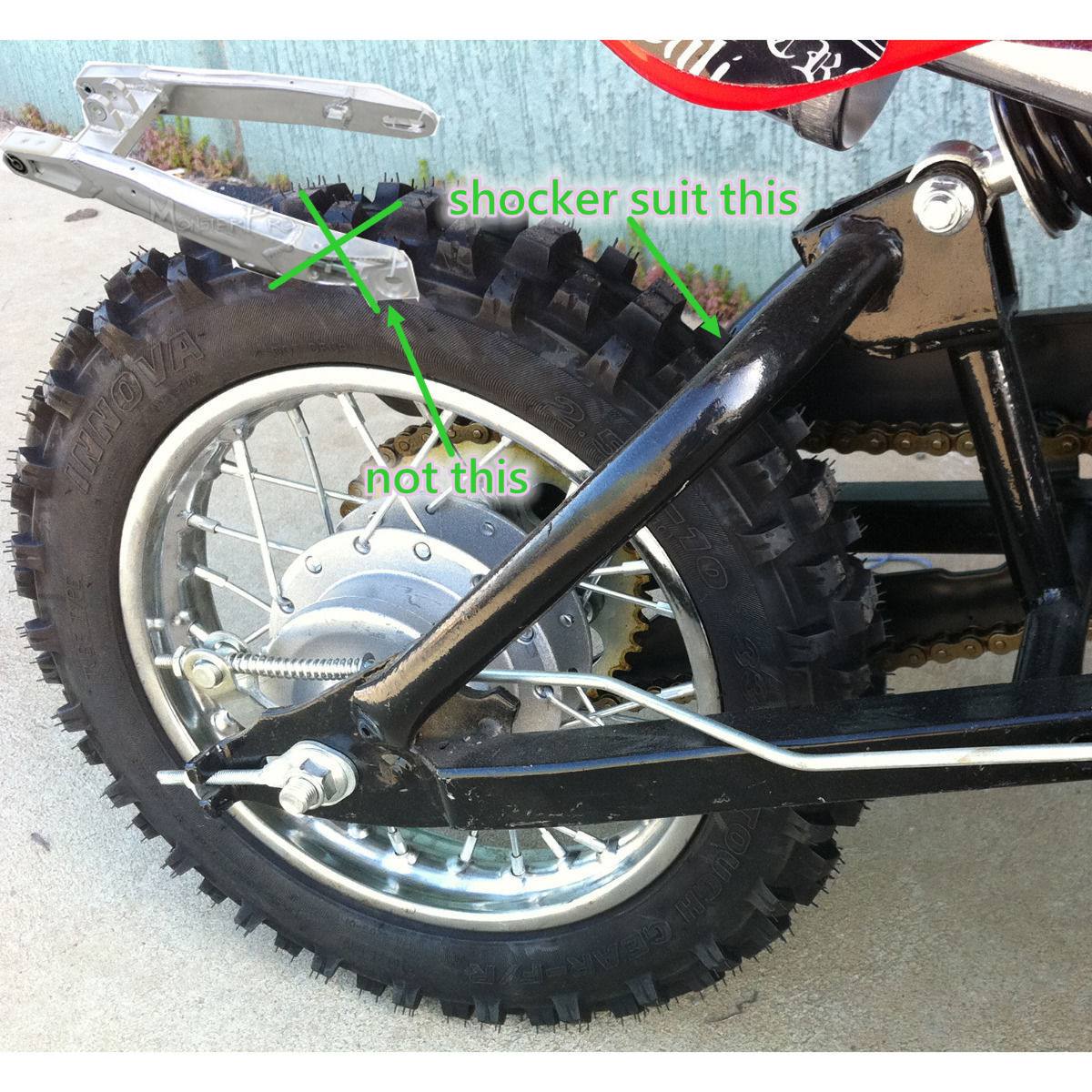 250mm Rear Shock Absorber Shocker Suspension Dirt Pit Trial Bike CRF50 Swing Arm - TDRMOTO