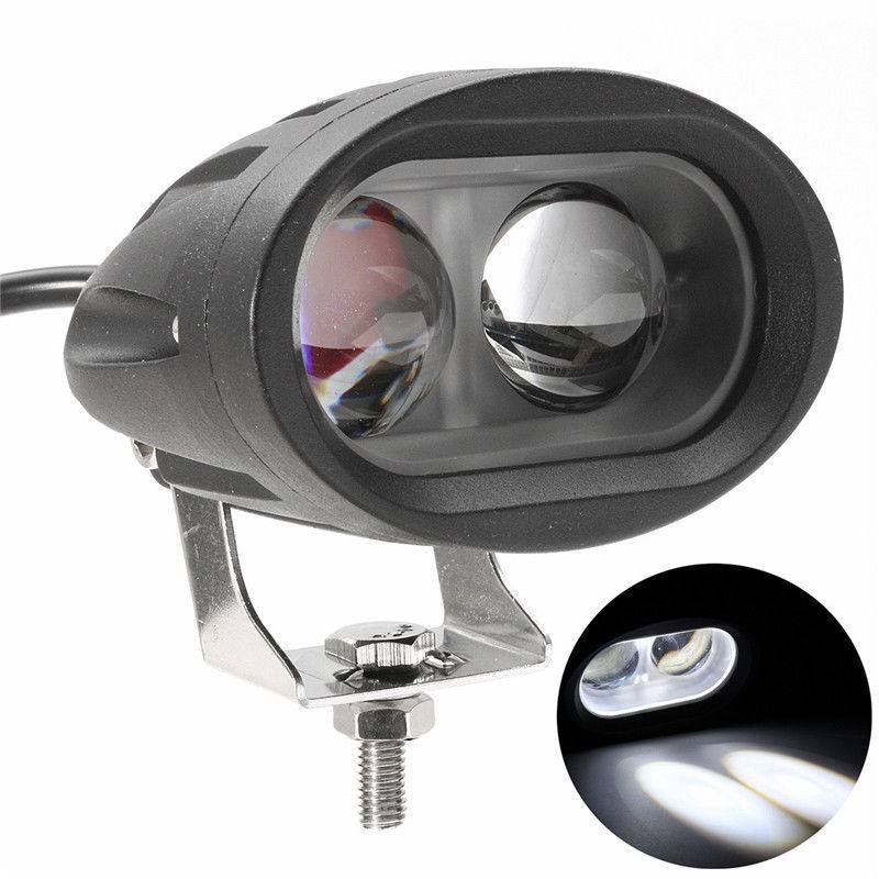 Pair - Motorcycle LED Driving Spotlight Spot Fog Head Light Lamps Bright White - TDRMOTO