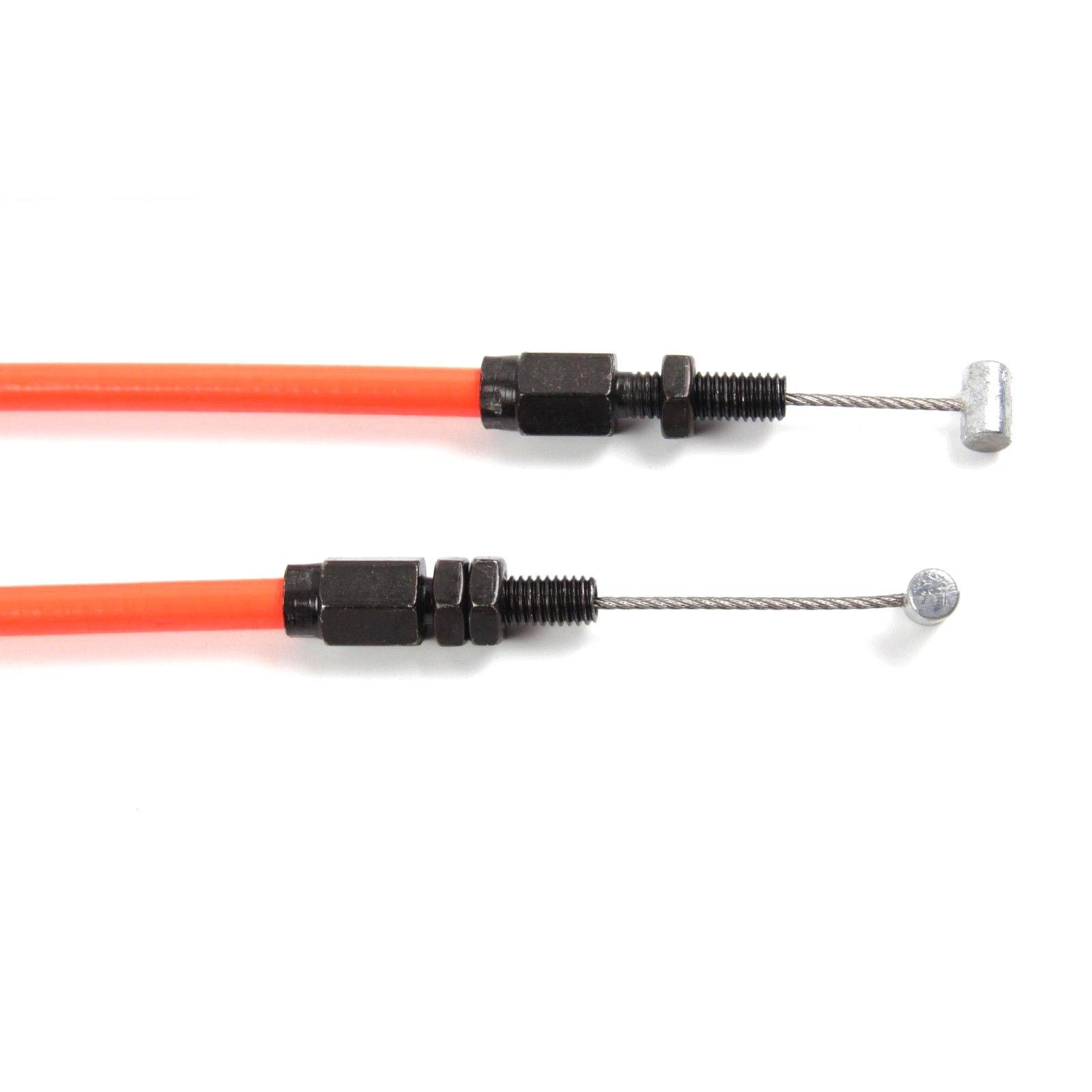 Pair of Black/Yellow/Orange Throttle Cable for Honda CB1300 2003-2016 - TDRMOTO
