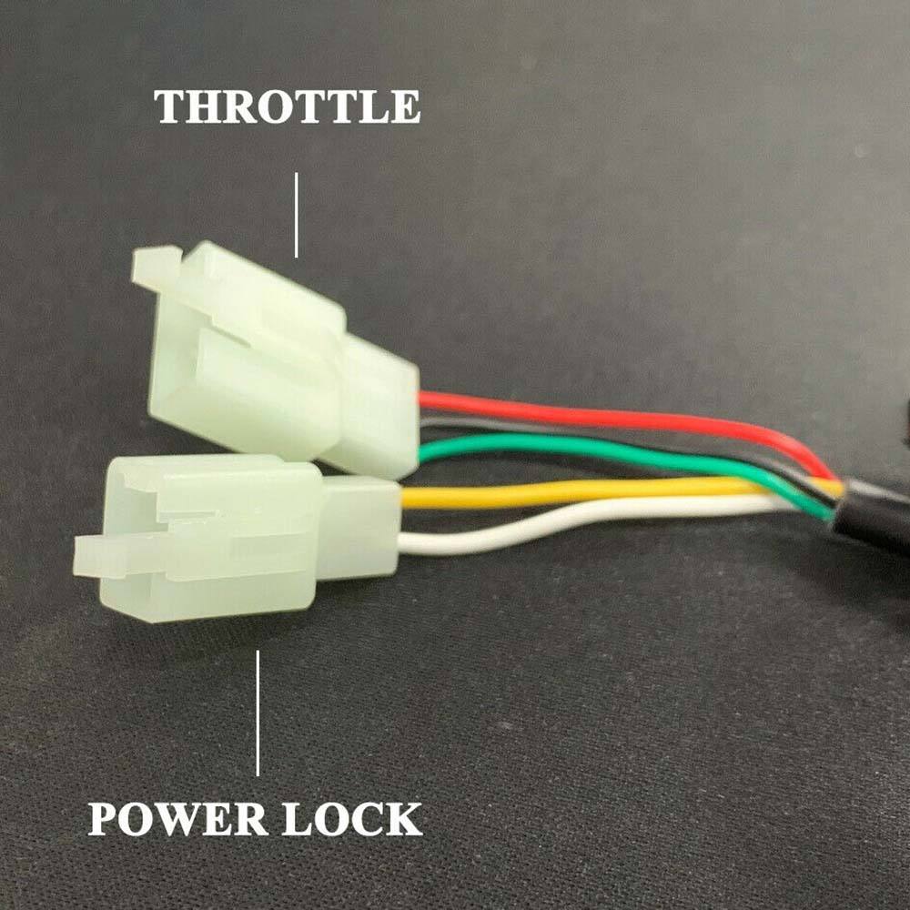 48V Electric Bike Twist Throttle With LCD Battery Display And Key Lock - TDRMOTO