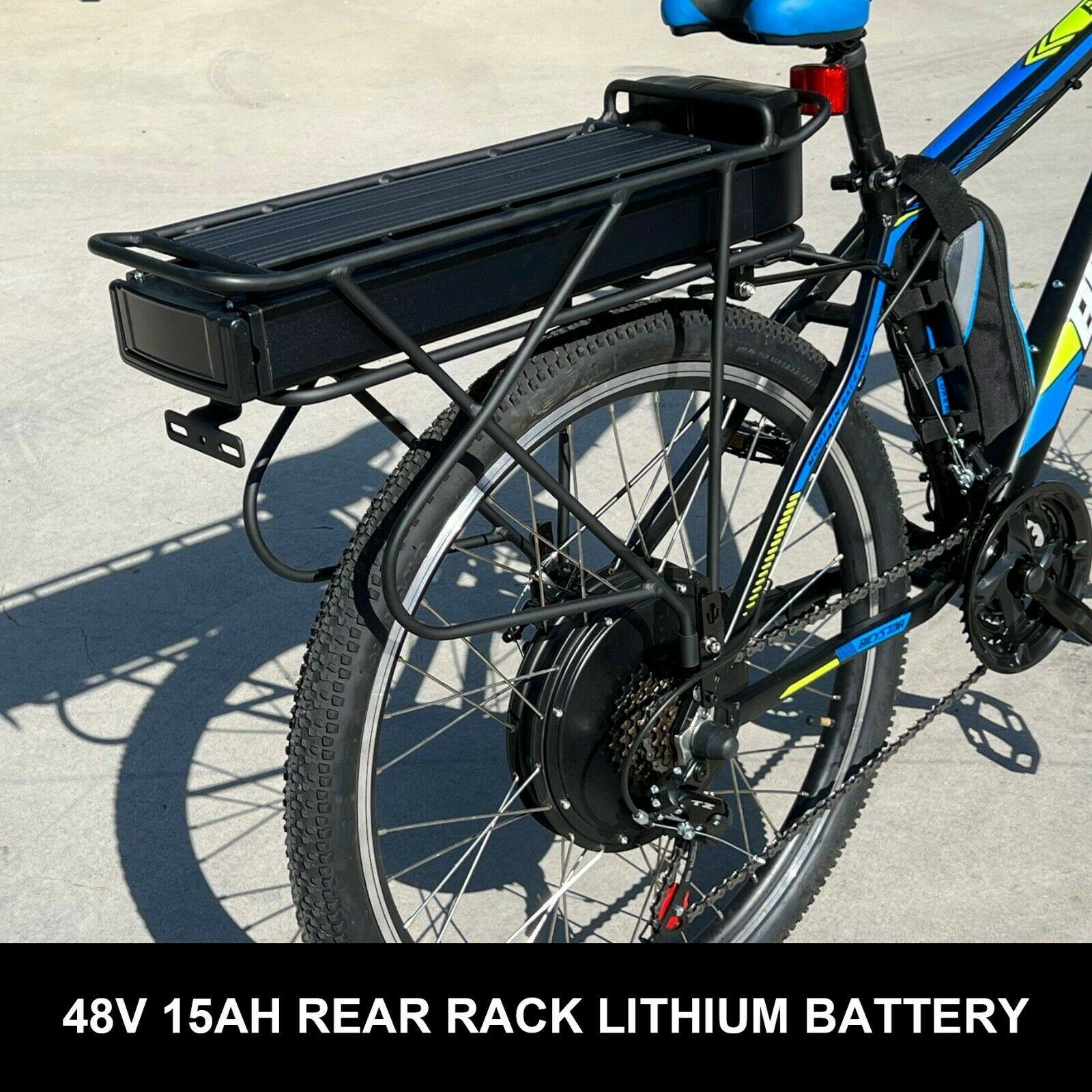 1000W 26" Rear Hub Drive Electric Mountain Bike 21 Speed - TDRMOTO