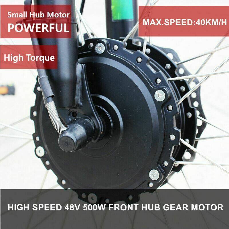 500W 26" Front Hub 48V 10Ah Battery Electric Bike Conversion Kit - TDRMOTO
