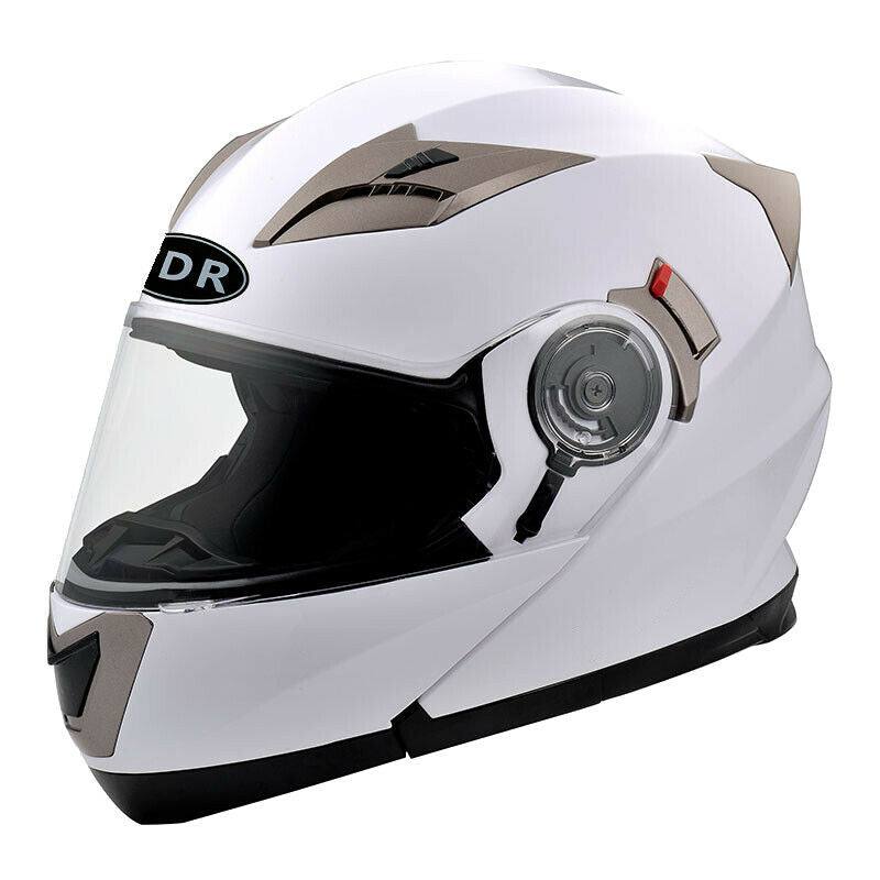 TDR White Motorcycle Helmet Adult ECE 22.06 - TDRMOTO