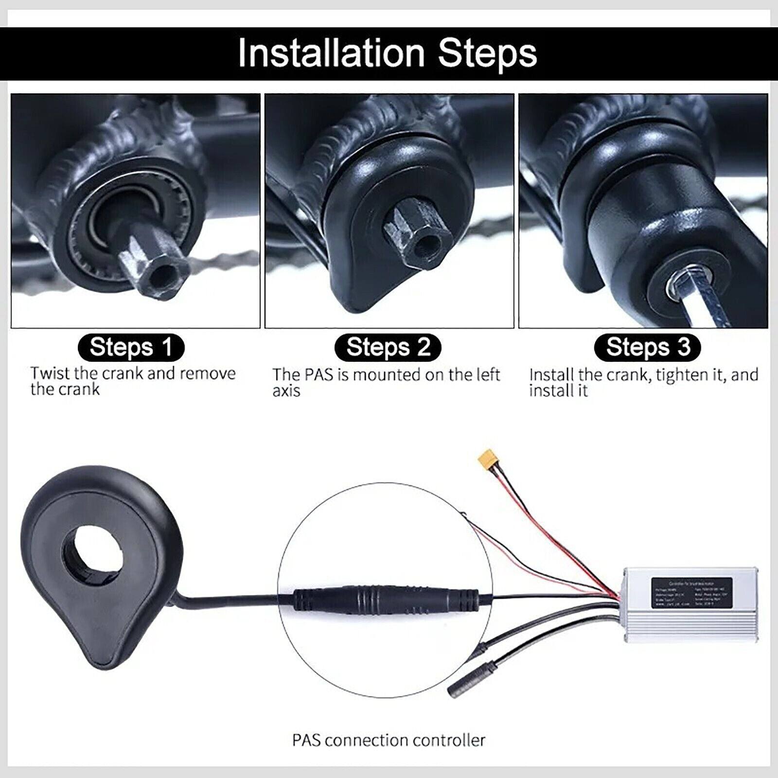 e bike pedal sensor Electric Bicycle E-Bike PAS Pedal Assist Sensor 12 Magnets Left Side – TDRMOTO