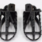 Steel Universal Folding Foot Pegs Footpegs for Dirt Pit Bike Motorcycle Black - TDRMOTO