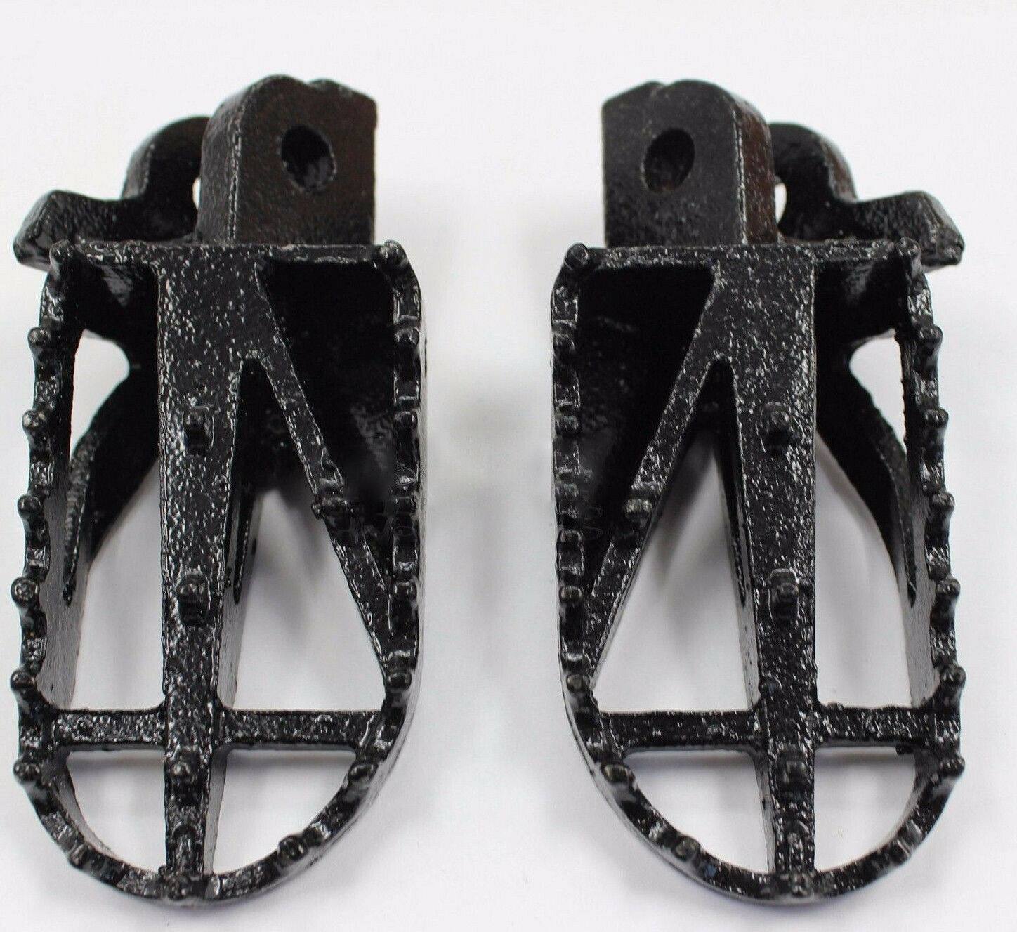 Steel Universal Folding Foot Pegs Footpegs for Dirt Pit Bike Motorcycle Black - TDRMOTO