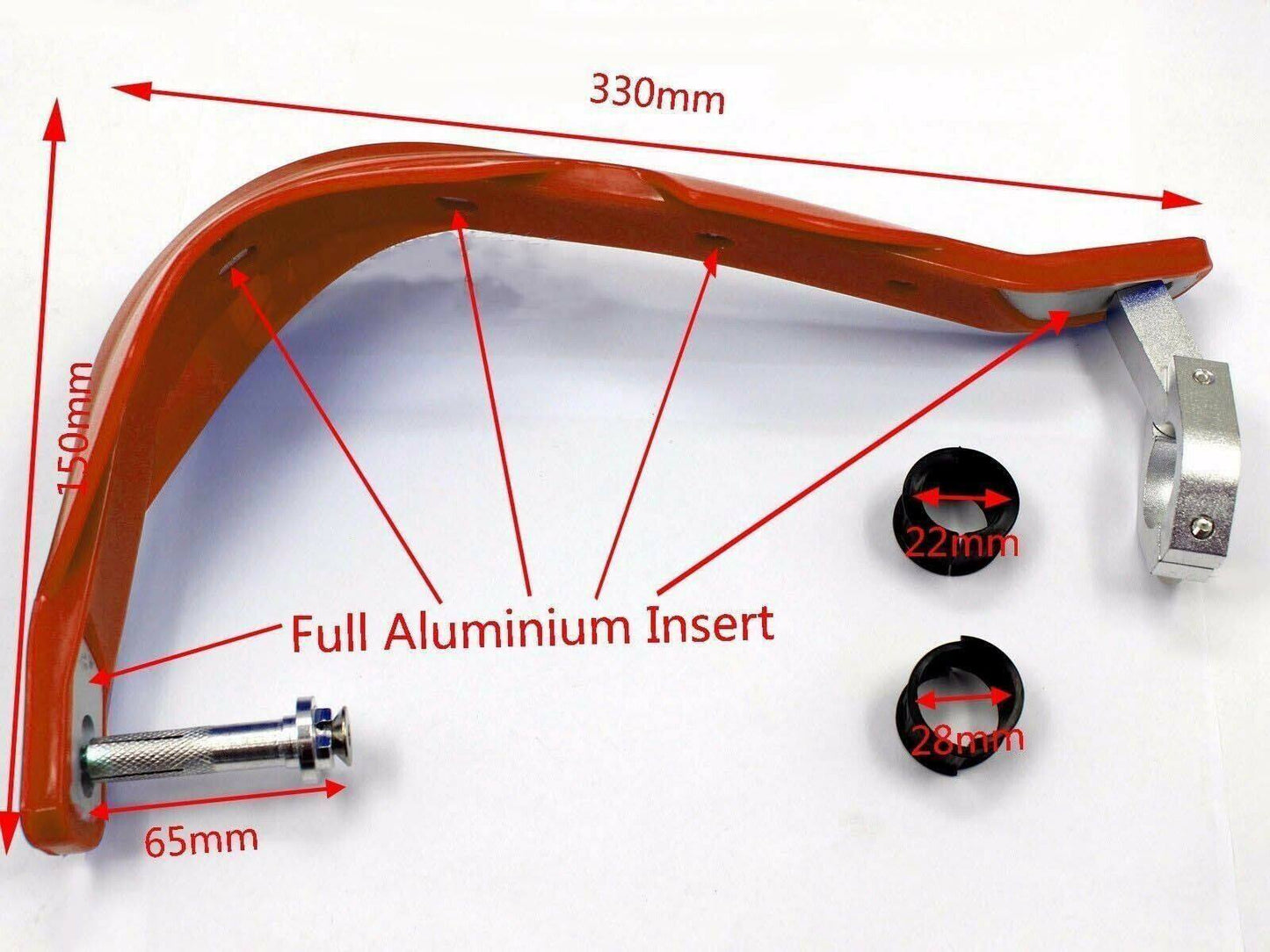 Hand Guards Busters KTM Freeride 250 R 350 E-XC E-SX E-SM Handguards Orange - TDRMOTO