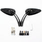 Black Skull Rearview Mirrors 4 Yamaha V-Star XVS 650 1100 Custom Silverado - TDRMOTO