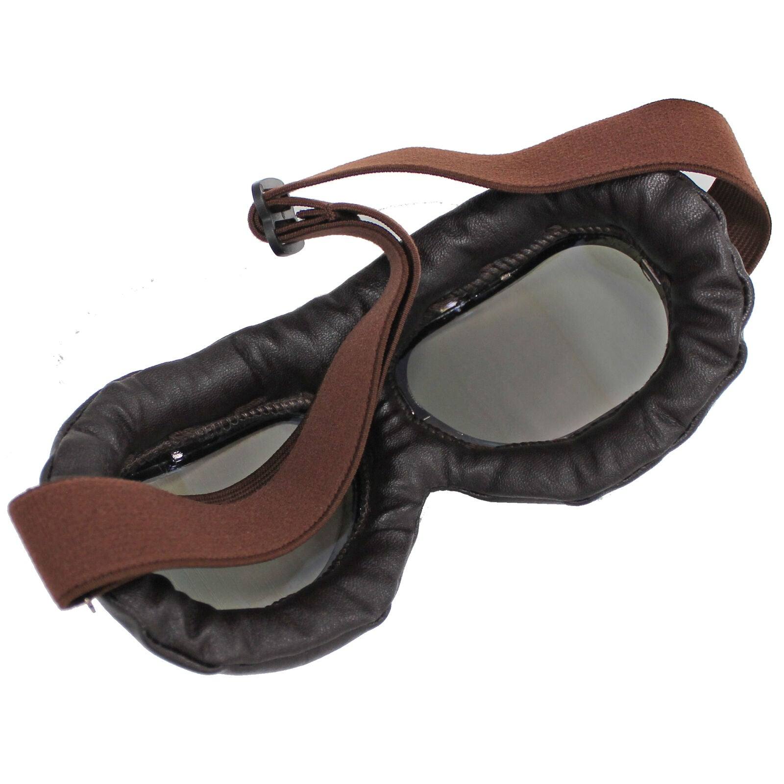 Motorcycle Vintage Style With Glasses Goggles Retro Harley Helmets For Men Women - TDRMOTO