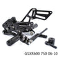 CNC Adjustable Rearset Footpegs Rear Set Black For SUZUKI GSXR 600/750 2006 -2010 - TDRMOTO