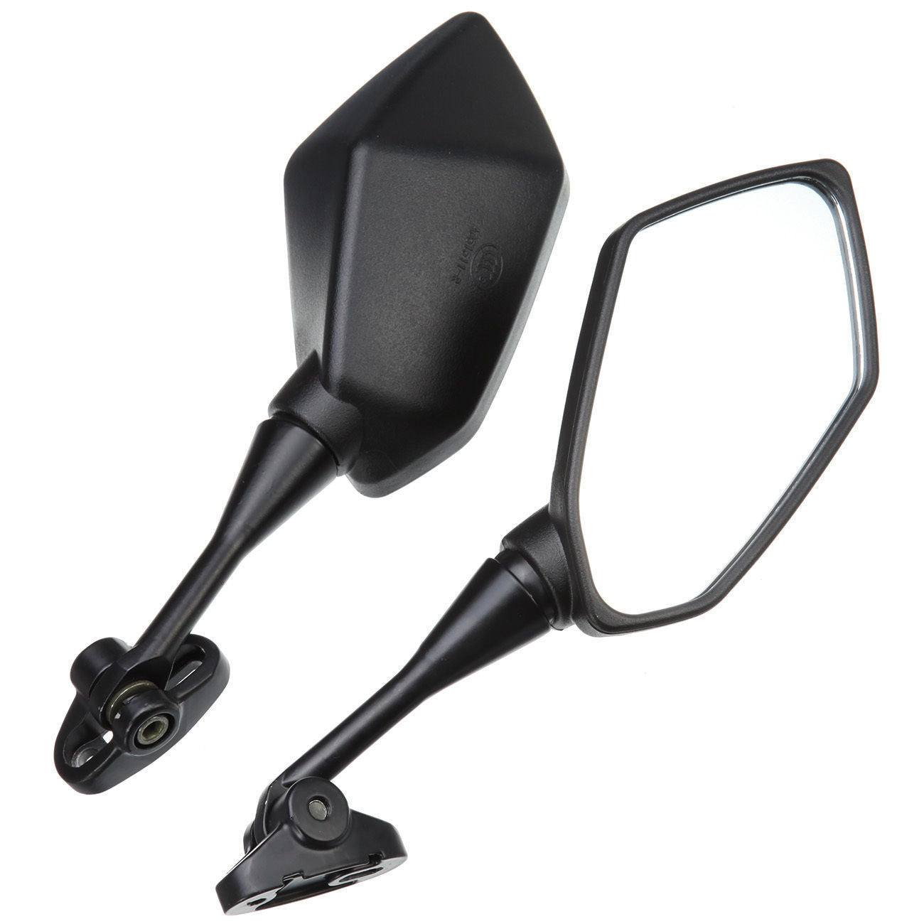Left+Right Side Rear View Mirrors Black For HYOSUNG GT125R GT250R GT650R GT650S - TDRMOTO