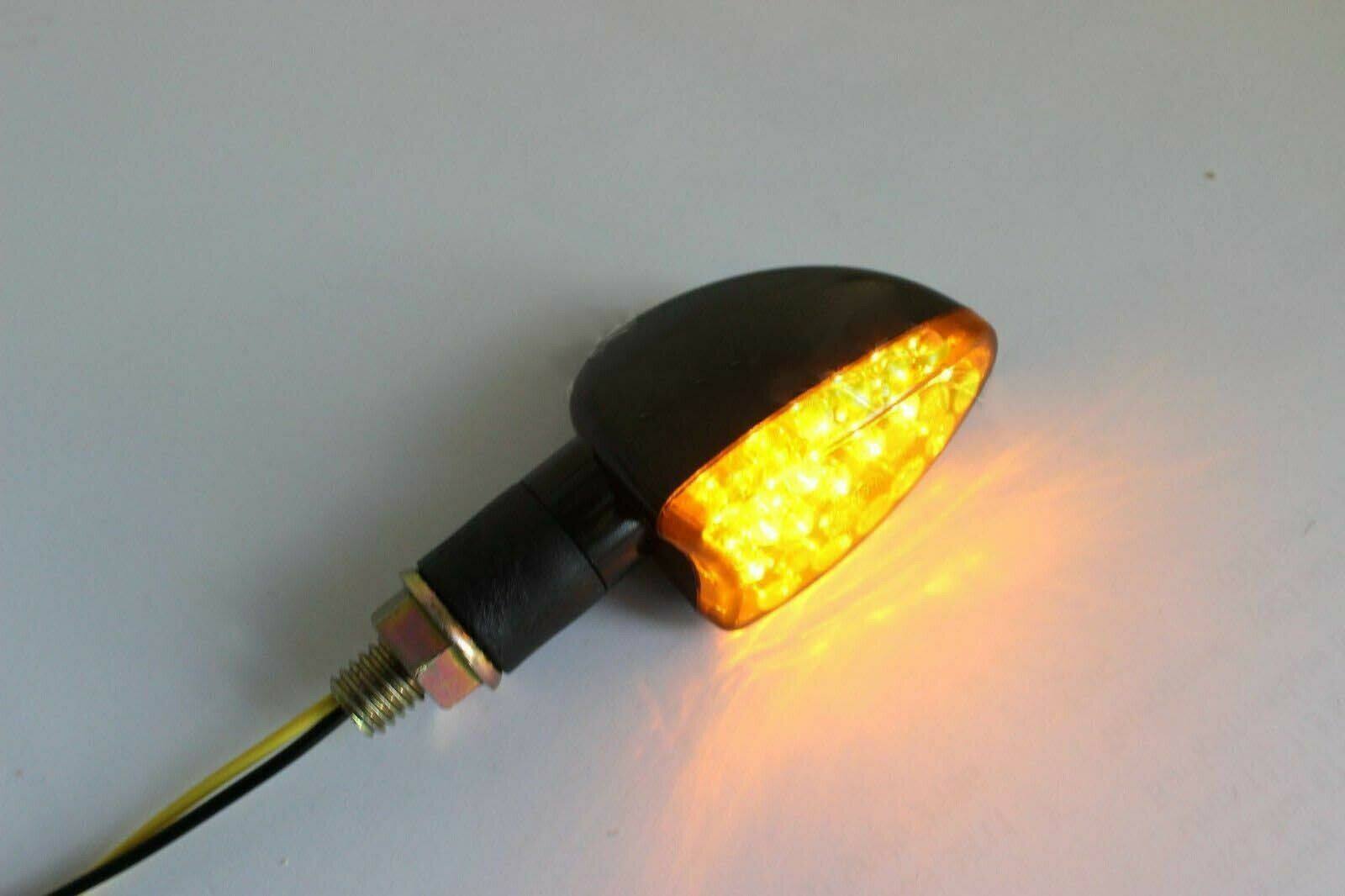 4 x Black Turn Signal Indicators Lights For Suzuki DR350 350 650 400 DL DRZ400 - TDRMOTO