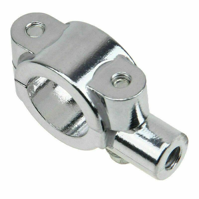 Universal Motorbike Motorcycle Chrome Mirror mounts For 22mm Bars 8mm Threads - TDRMOTO