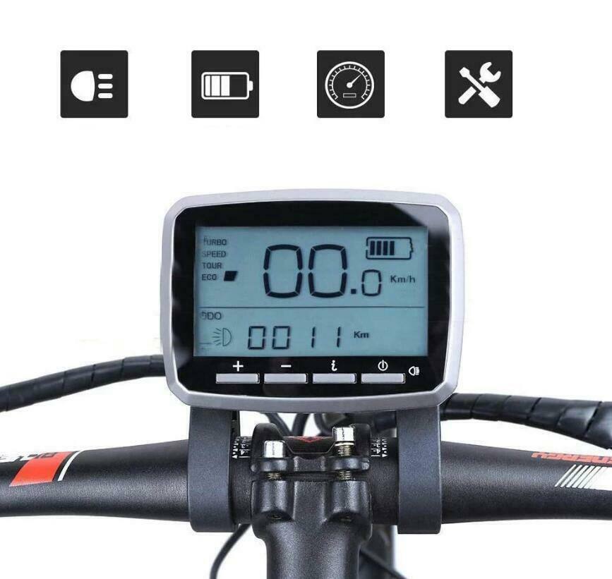 500W TongSheng TSDZ2 Mid Drive 48V 15Ah Rear Rack Battery Electric Bike Conversion Kit - TDRMOTO