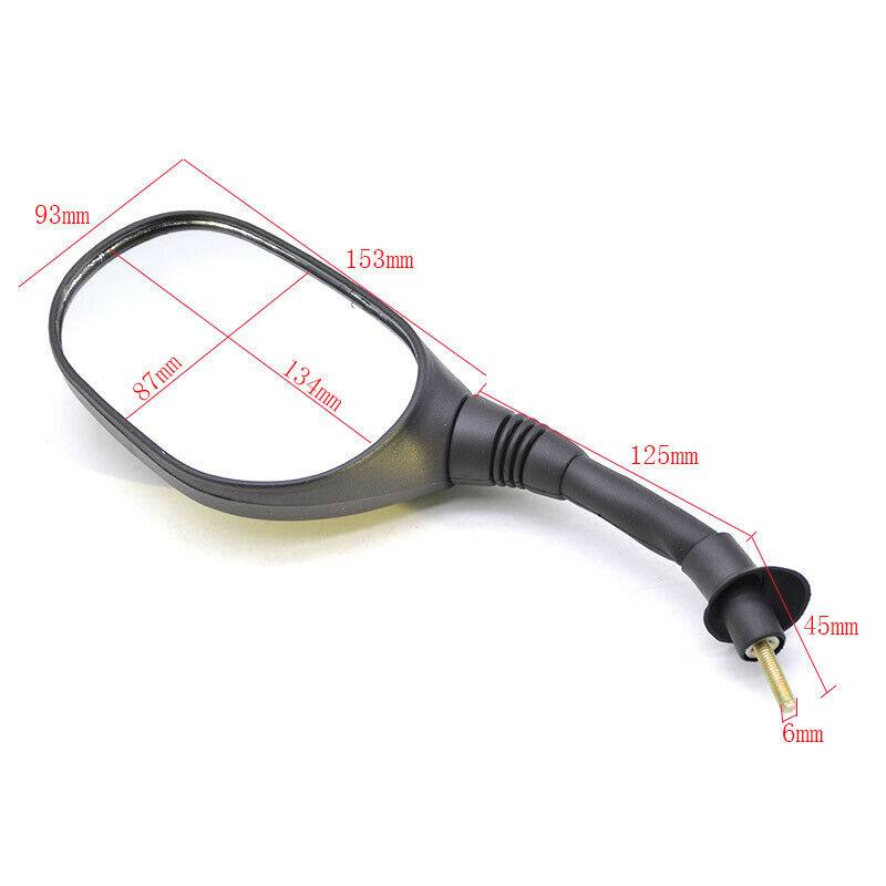 Motorcycle 6mm Rearview Mirror For ATV Quad Moped Scooter Pit Dirt Motor Bike - TDRMOTO
