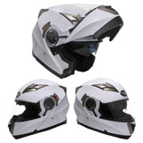 TDR White Motorcycle Helmet Adult ECE 22.06 - TDRMOTO