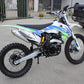 TDR CJ250 250cc Dirt Pit Bike Off Road Motocross Electric/Kick Start Motorbike Blue & Green - TDRMOTO