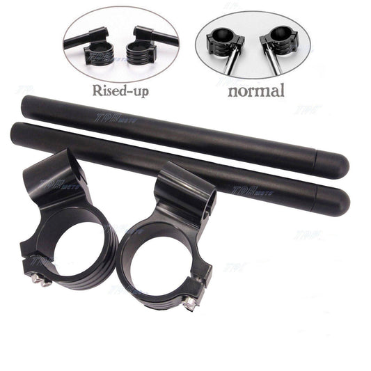 43mm Raised Handlebars Clip on for Yamaha YZF R6 1999 2000 2001 2002 2003 2004 - TDRMOTO