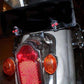 2X Chrome Skull License/Number Plate Windshield 6mm Bolts Screw Nuts Plate Bike - TDRMOTO