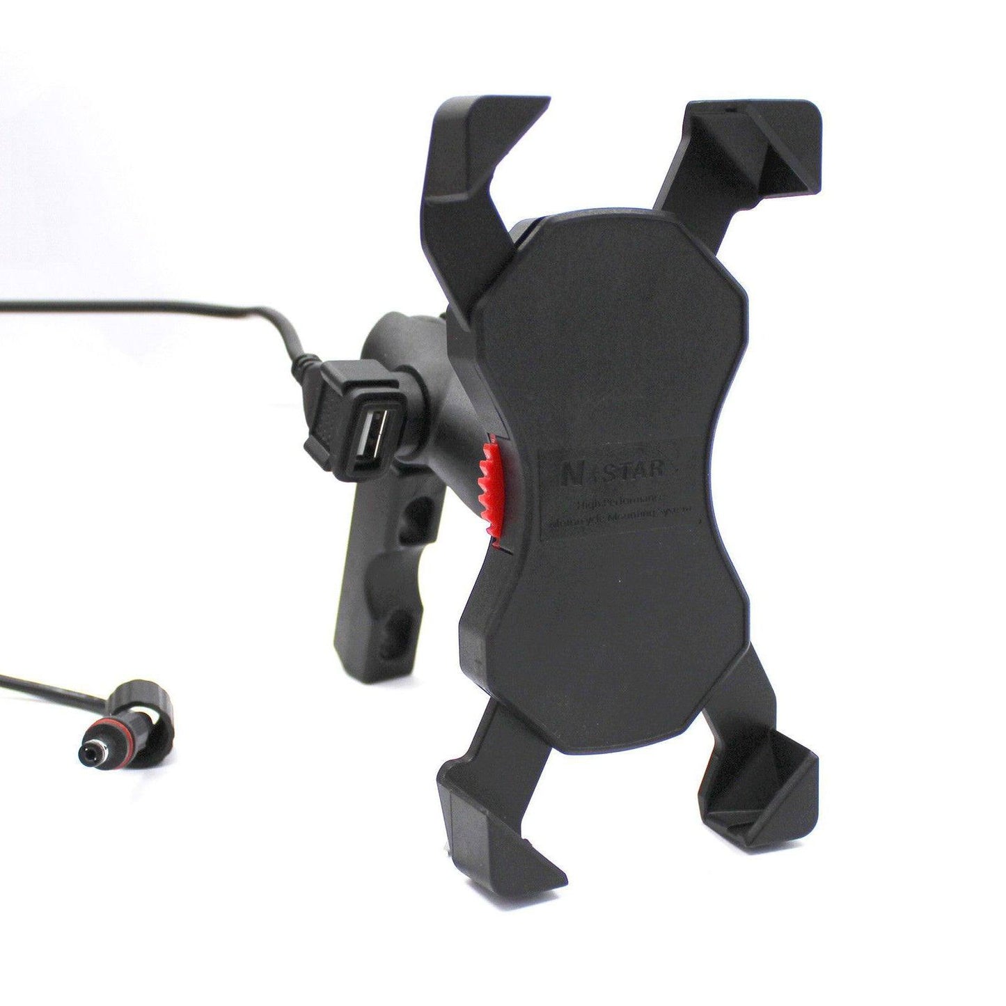 X-Bracket Motorcycle Bike Lever Mount Cellphone Holder USB Charger Cell Phone - TDRMOTO