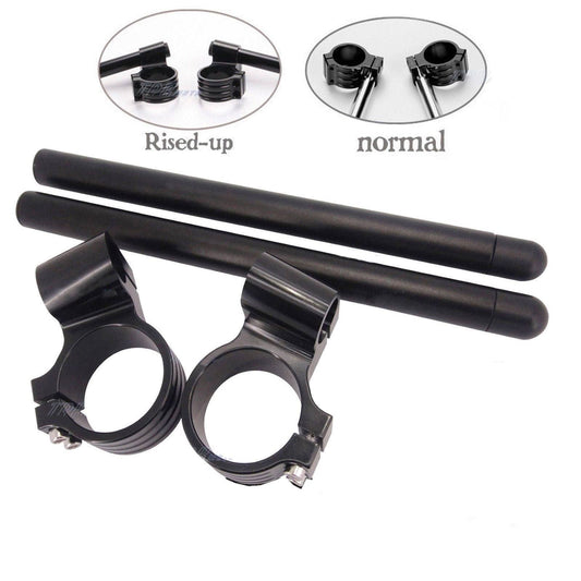 41mm Forks Universal Motorcycle Clip-On Handlebar Riser 1" Raised CNC Clipons - TDRMOTO