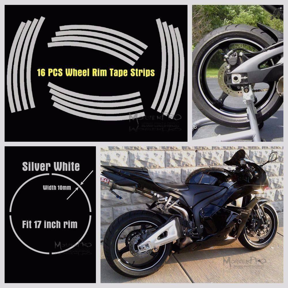Motorcycle 17" Wheel Rim Stripe Tape Kawasaki Ninja 250R 300 500 - TDRMOTO