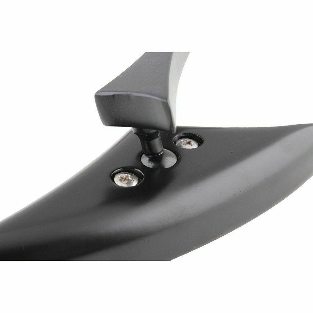 Black Spear Motorcycle Rear View Side Mirrors 8mm 10mm Universal Fit - TDRMOTO
