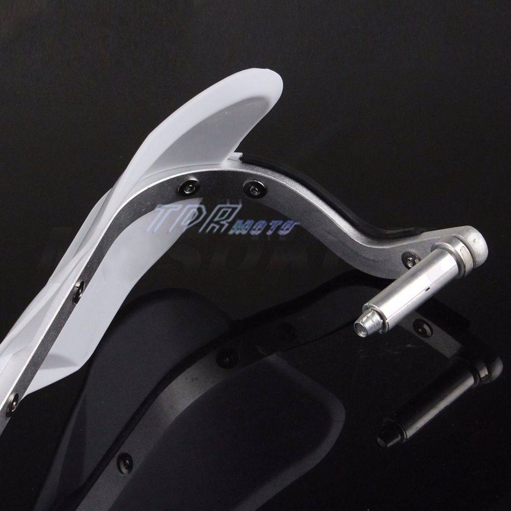 White Aluminum Motorcycle Bike 28mm 22 mm Handguards Hand Guards Protectors - TDRMOTO