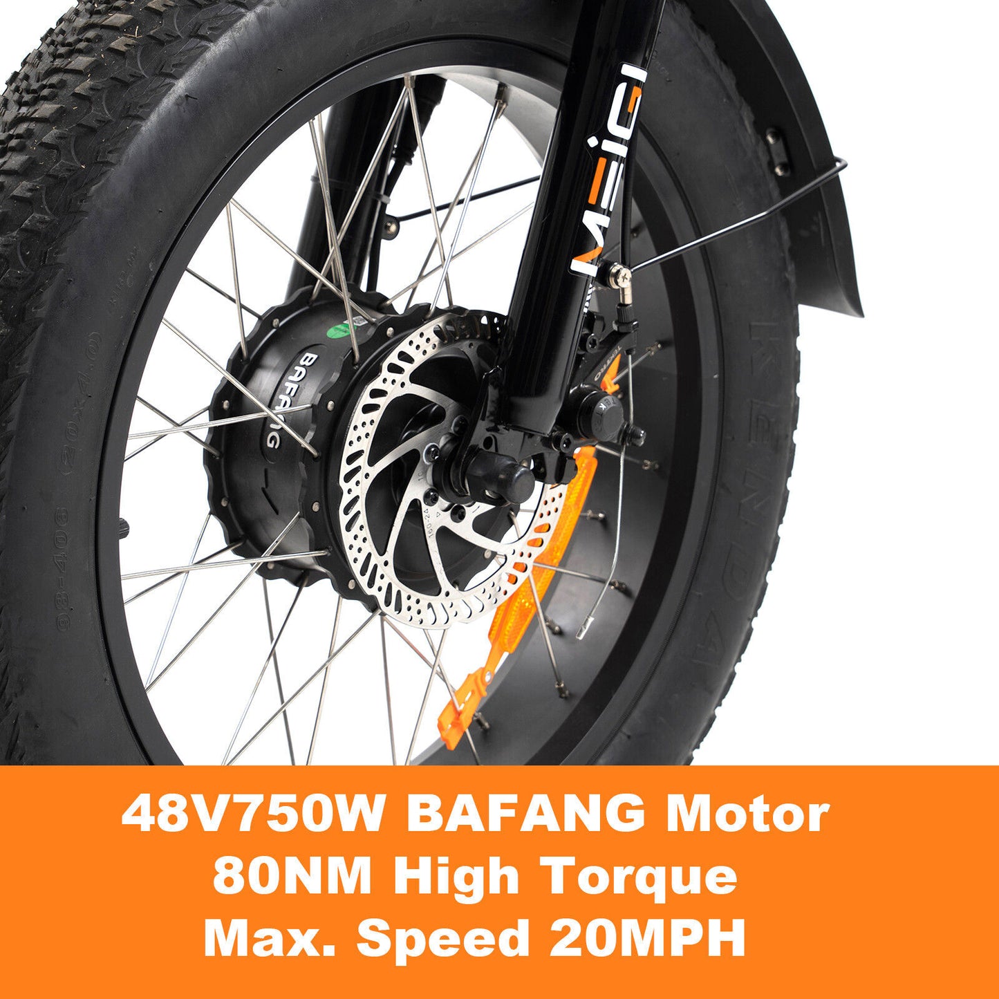 750W Fat Tyre Electric Tricycle Bafang Motor 7 Speeds Shimano Rear Rack Basket Trolley