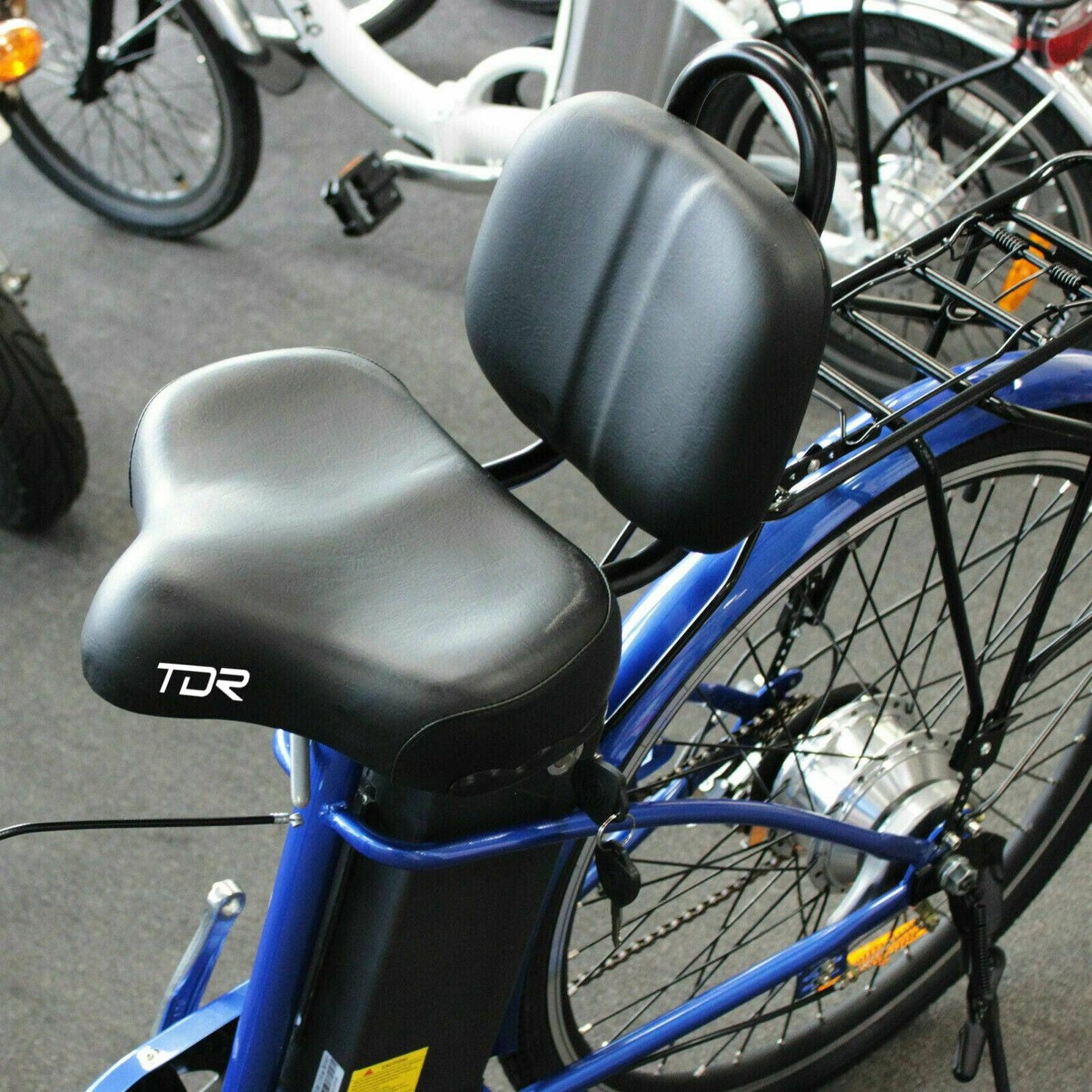 Bicycle adjustable Saddle Seat Backrest Cycling Seat Cushion Back Back Support - TDRMOTO