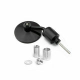 Black CNC 7/8" Handle Bar End Rear-view Mirror Universal Fit - TDRMOTO