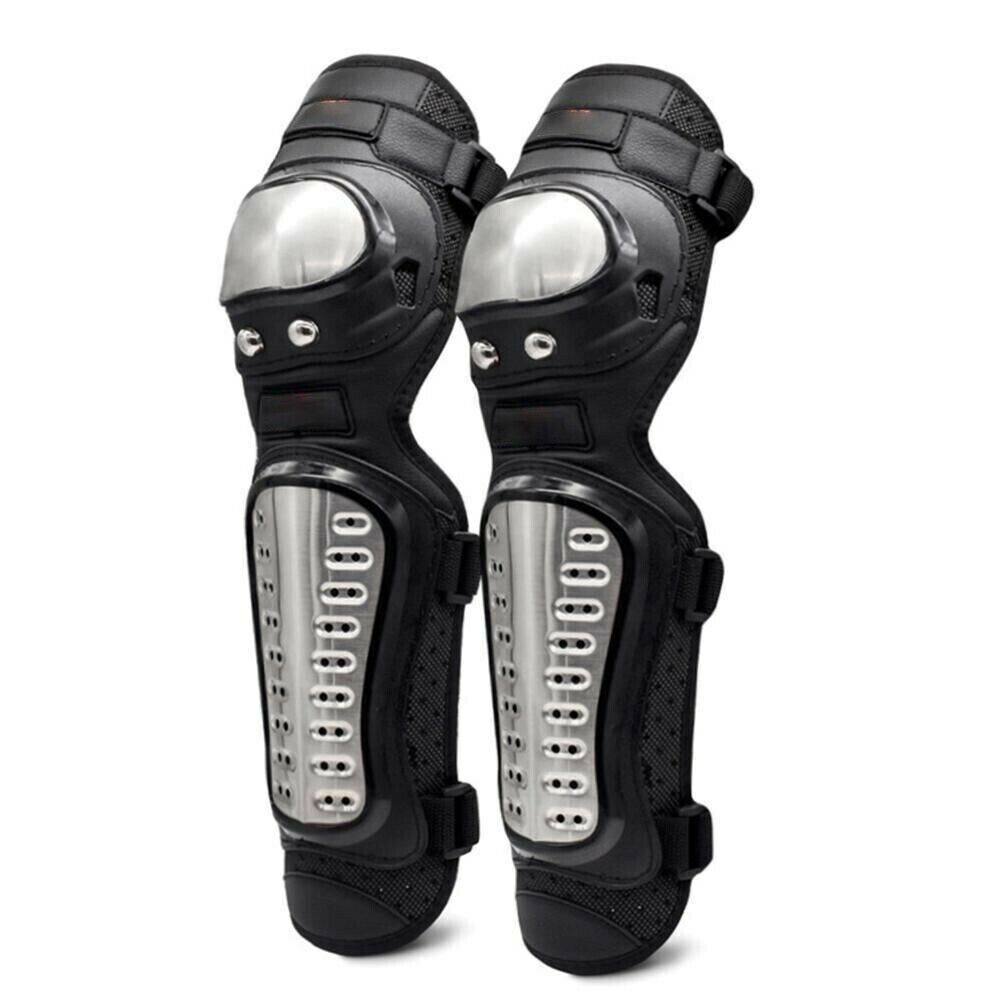 4P Set Bicycle Motor Alloy Steel Motocross Elbow & Knee Shin Guard Pads Protect - TDRMOTO