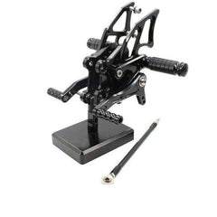 BLACK CNC Rearset Rear Set Footpegs Kawasaki Ninja 250R 300 EX300 2013 2014 15 - TDRMOTO