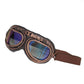 Motorcycle Vintage Style With Glasses Goggles Retro Harley Helmets For Men Women - TDRMOTO