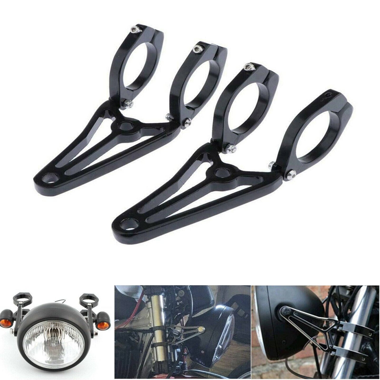 41mm Motorcycle Headlight Mount Brackets Fork Clamp fit for Honda Yamaha Ducati - TDRMOTO