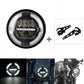 Motorcycle 6.5" 7" Headlight Round LED Driving Lamp Head Lamp with Brackets Set - TDRMOTO